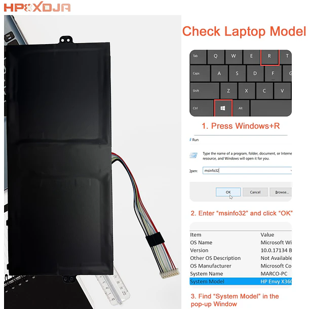 Batería de Repuesto AP16L8J para Acer Chromebook Spin 311 CP311-3H-K2RJ CP311-3H-K3Wl CP311-3H-A14P Spin 513 R841T-S98A - HPXXDJA 6