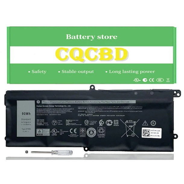 Batería de Repuesto DT9XG para Dell Alienware Area-51m R1 R2 D1968W D1968B D1969PW D1733B D1746W - CQCBD 1