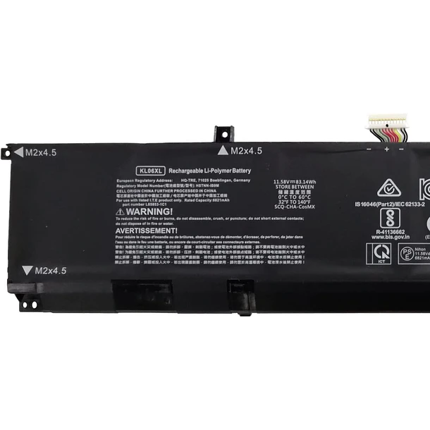 Batería de Repuesto JK6Y6 para Hp Envy 15-EP0098NR 15-EP0000NS 15-EP0000NU 15-EP0001NK Series(11.58V 83.14Wh) - HBFVG 2