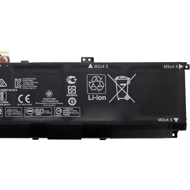 Batería de Repuesto JK6Y6 para Hp Envy 15-EP0098NR 15-EP0000NS 15-EP0000NU 15-EP0001NK Series(11.58V 83.14Wh) - HBFVG 3