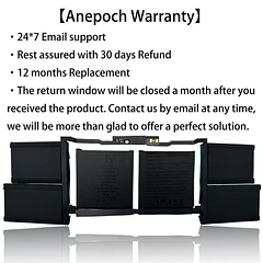 Batería de Repuesto A2113 para MacBook Pro Retina 16" inch Model A2141 2019 2020 Year - Anepoch