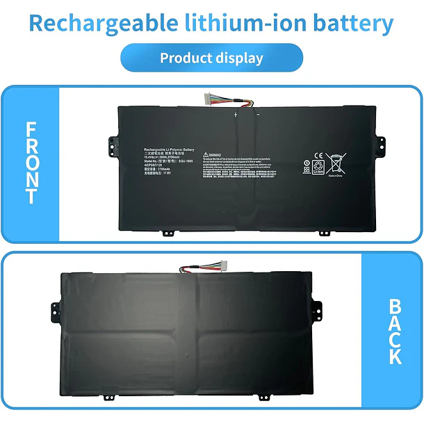 Batería de Repuesto BT04XL para Acer Acer Spin 7 SP714-51 SF713-51 Swift 7 S7-371 SF713-51 - Hubei 5