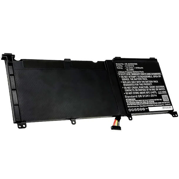 Batería de Repuesto GK5KY para Asus ZenBook Pro G501 G501VW G501VJ G501JW G601J N501J N501JW - Jbery 1