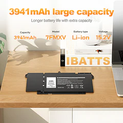Batería de Repuesto PK03XL para Dell Latitude 5320 7320 7420 7520 TN2GY 9JM74M1JN