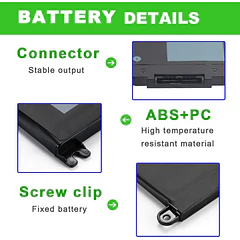 Batería de Repuesto WDX0R para dell Inspiron 15 5565 5567 5568 5578 7560 7570 7579 - SLE-TECH