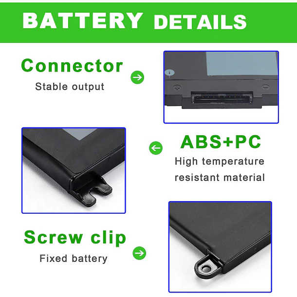 Batería de Repuesto WDX0R para dell Inspiron 15 5565 5567 5568 5578 7560 7570 7579 - SLE-TECH 2