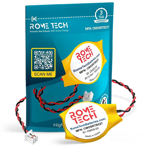 Batería CMOS RTC de Repuesto 22REGPN2032L para Dell Alienware 15 R3, 17 R4, 17 R5 - Rome Tech 1