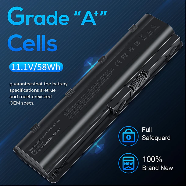 Batería de Repuesto CQ42 para HP Pavilion G6 G7 G6-1D38DX G6-1d21DX G6-1A30US G7-1260US CQ42 MU06 4