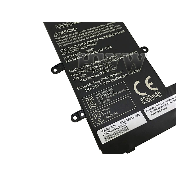 Batería de Repuesto 722KK para HP Omni10 Pro Tablet 610 CD02 HSTNH-L01B 733057-421 740479-001 HSTNH-Q12C - HWW 2