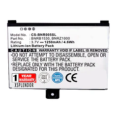 Batería de Repuesto para Barnes & Noble 005, Nook, BNRZ100, Nook Classic, BNRV100 PN - XSPLENDOR E-Books