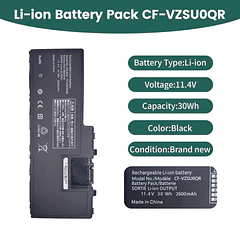 Batería de Repuesto CF-20 para Panasonic ToughBook CF-20 Toughpad FZ-A2 CF-VZSU0QJS CF-VZSU0QK [11.4V 30Wh] - NBULBL
