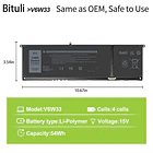 Batería de Repuesto C31N1636 para Dell Inspiron 3510 3511 3515 5310 5410 5418 5510 5515 - Bituli 2