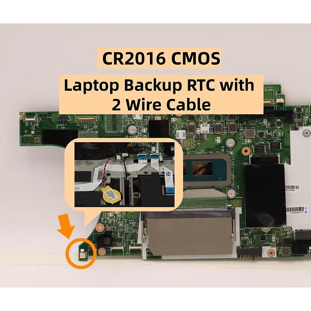 Batería CMOS RTC de Repuesto para Lenovo ThinkPad X390 X395 T490S - Zahara 2