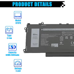 Batería de Repuesto para Dell Latitude 9440 2-in-1 Latitude 9450 2-in-1 Series 0MWK05 MWK05 - AOMKA
