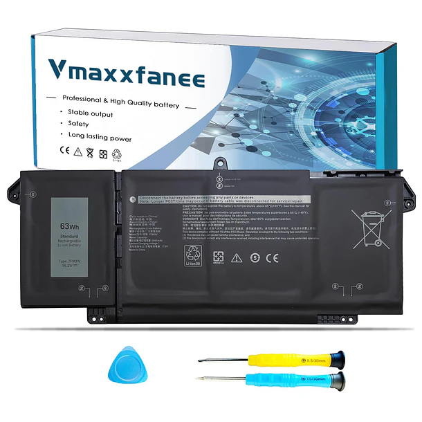 Batería de Repuesto 7FMXV para Dell Latitude 7320 7420 7520 5320 Latitude (7320 7420 5320) - Vmaxxfanee 1