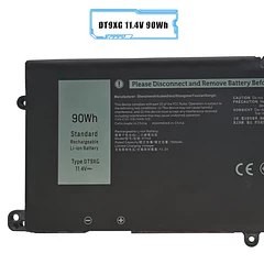Batería de Repuesto para Dell Alienware Area-51m R1 R2 D1968W D1968B D1969PW D1733B Series - LIXIEKE