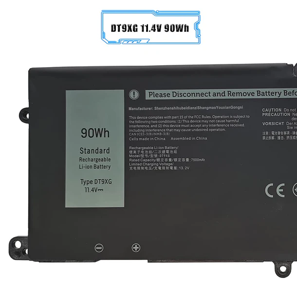 Batería de Repuesto para Dell Alienware Area-51m R1 R2 D1968W D1968B D1969PW D1733B Series - LIXIEKE 2