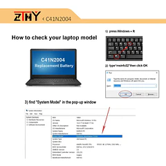 Batería de Repuesto K5XWW para Asus ZenBook Duo 14 UX482E UX482EA