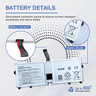 Batería de Repuesto LBV7227E para LG Gram 15 15Z90N 17Z90P 17Z90N Gram 16 2-in-1 16T90P - JOTACT 5