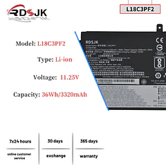 Batería de Repuesto L14L2P21 para Lenovo V155-15API V340-17IWL IdeaPad L340-15API L340-15IWL L340-17API L340-17IWL L3-15IML05 L340-15IWL - RDSJ