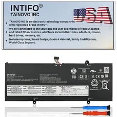 Batería de Repuesto L21C4PE2 para Lenovo Yoga 6-13ALC7 6-13ABR8 Series L21D4PE1 L21M4PE2 5B11F29411 5B11N47428 5B11N47462 - INTIFO