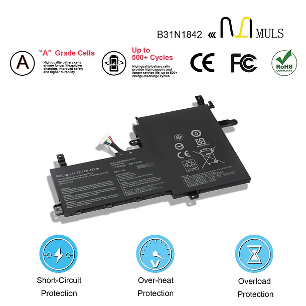 Batería de Repuesto 2F8K3 para Asus VivoBook 15 F513 M513 K513 S513 X513 - MULS 4