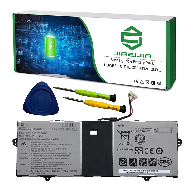 Batería de Repuesto AA-PBTN2QT para Samsung Notebook 9 NT900X3N NT900X3Y NT900X5Y NT901X5N Series Notebook Black - JIAZIJIA 1