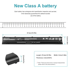 Batería de Repuesto KI04 para HP Pavilion 14-ab000 15-ab000 17-g000 Series 17-g121wm 17-g122ds 17-g122nf 800010-421 - Fancy Buying