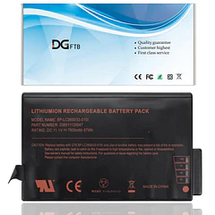 Batería de Repuesto PG06XL para Getac M230 X500 V100 V200 V1010 S400 Notebook BP-LP2900/33-01PI 338911120104 - DGFTB