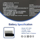 Batería de Repuesto BTY-M54 para MSI Creator Z16/Z17 Series 2