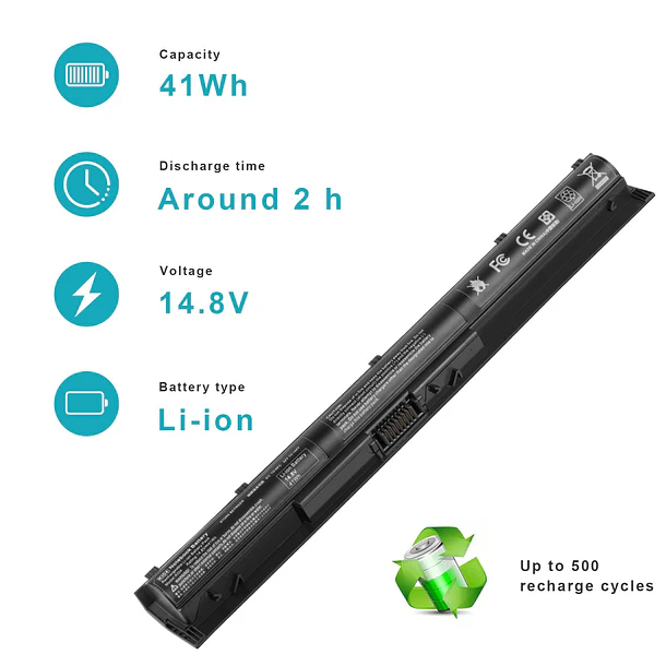 Batería de Repuesto KI04 para HP Pavilion 14-ab000 15-ab000 17-g000 Series 17-g121wm 17-g122ds 17-g122nf 800010-421 - Fancy Buying 3