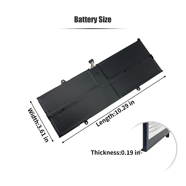 Batería de Repuesto L21C4PE2 para Lenovo Yoga 6-13ALC7 6-13ABR8 Series L21D4PE1 L21M4PE2 5B11F29411 5B11N47428 5B11N47462 - INTIFO 6