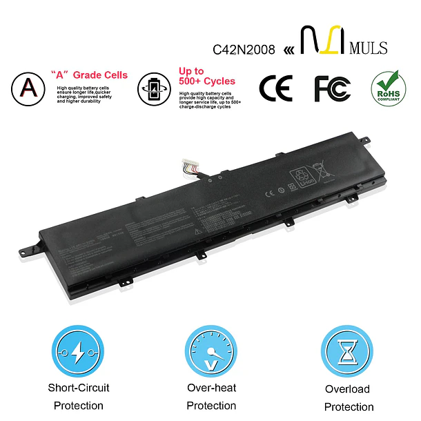 Batería de Repuesto NGGX5 para Asus ZenBook Pro Duo 15 OLED UX582 UX582L - MULS 4