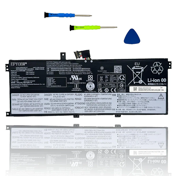 Batería de Repuesto L21D4PG1 para Lenovo ThinkPad L13 Gen 3 / ThinkPad L13 Gen 4 - EPYOBW 1