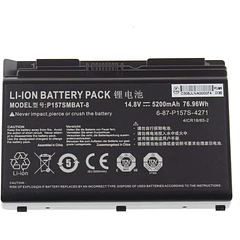 Batería de Repuesto L10M4P12 para Clevo Terransforce P157S P157SM P177SM-A Hasee K780S-i7 K780E Series (14.8V