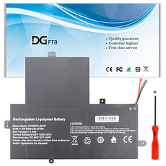 Batería de Repuesto PG06XL para Gateway Gwtn156-12Bl GWTN156-12BK GWTN156-12BL GWTN156-12RD GWTN156-12GR Series 3ICP5/83/88 11.4V 57Wh/5000mAh - DGFTB