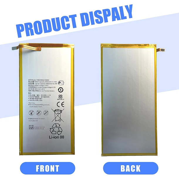 Batería de Repuesto para Huawei Mediapad M1-M2 8.0-M3 Lite 8.0-T1 8.0 M2-801L M2-801W M2-802L - PRAENDA 5