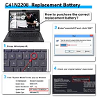 Batería de Repuesto C31N1636 para ASUS ROG Ally RC71L PC71L NR2301L (2023) Gaming Handheld PC,ASUS - Bituoer 6