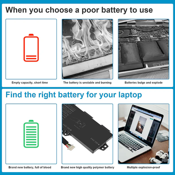 Batería de Repuesto TT03XL para HP EliteBook 850 G5, EliteBook 755 G5,EliteBook 850 G6,ZBook 15U 5