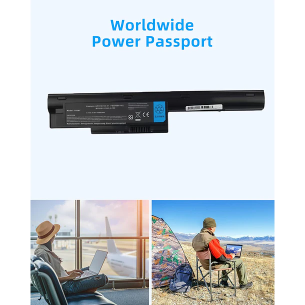 Batería de Repuesto GK5KY para Fujitsu FMVNBP195 FPCBP274 LifeBook LH531 BH531 SH531 S26391-F545-B100 Series High - Jbery 6