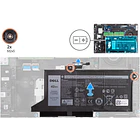 Batería de Repuesto WY9DX para DELL Latitude 5420,Latitude 5520,Precision 3560 Series Laptops P/N: RJ40G WY9DX - DELL 3