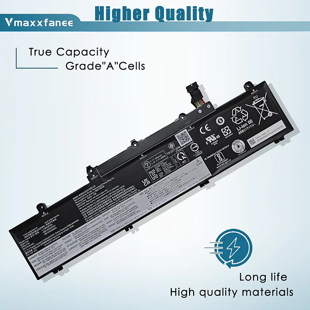 Batería de Repuesto L19M3PD5 para Lenovo ThinkPad E15 Gen 2/E15 Gen 3/E15 Gen 4/E14 Gen - Vmaxxfanee 3