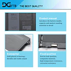 Batería de Repuesto DT9XG para Dell Latitude 5330 7330 7430 7530 Latitude 5330 2-in-1/7330 2-in-1/7430 - DGFTB 2