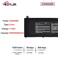 Batería de Repuesto ME03XL para Asus ZenBook Pro 15 UX535 UX535L UX535LI UX535LI-XH77T UX564 UX564EH