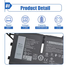 Batería de Repuesto 293F1 para Dell Latitude 5330 5430 5530 7430 7530 / Latitude 5330 - Dentsing