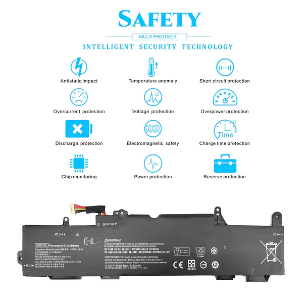 Batería de Repuesto SS03XL para diversos equipos compatibles según modelo SS03XL 3