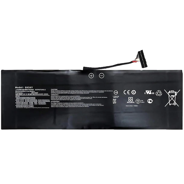Batería de Repuesto GK5KY para MSI GS40 GS40 6QE 6QE-006XCN GS43 GS43VR 6RE 6RE-045CN Series - Jbery 1