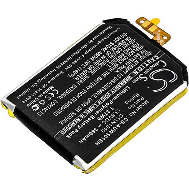 Batería de Repuesto para ASUS ZenWatch 2 WI501QF PN 0B200-01630100, C11N1540 - XSPLENDOR 2
