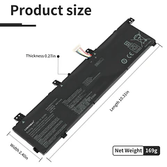Batería de Repuesto C31N1843 para ASUS VivoBook S14 S432FA S432FL Vivobook S15 S532FA S532FL X432FA - LUSONBAY