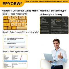 Batería de Repuesto C31N2205 para diversos equipos compatibles según modelo C31N2205 - EPYOBW